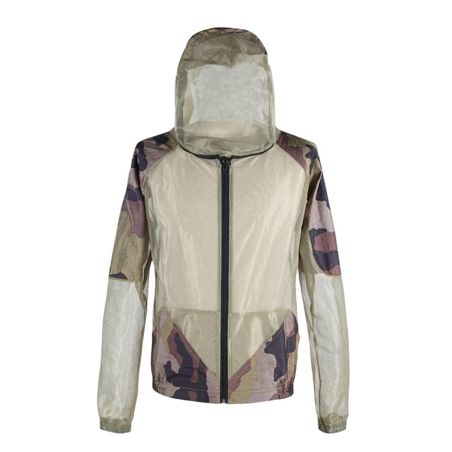 Chaqueta con capucha de malla Transpirable con capucha Ropa de malla ligera profesional M Zulema chamarra de malla con capucha
