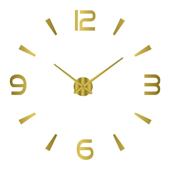 Modern and Elegant 3D Large Mirror Wall Clock for Office Home Shop Decor