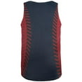 thumbnail image 2 of Baseball League Navy Blue and Red All Over Mens Tank Top, 2 of 2