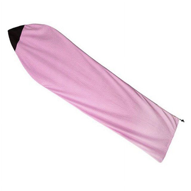 Housse de Chaussette de Planche de Surf 6 Pieds Rayures Roses et Blanches Sac Protecteur Organisateur