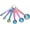 Rainbow, variant on 6PCS Measuring Spoons Set, Premium Heavy Duty Stainless Steel Metal Kitchen Measuring Tools Set, for Cooking Baking, for Dry or Liquid, Fits in Spice Jar - Sliver