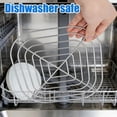 thumbnail image 5 of Air Fryer Crisper Rack Stainless Steel Replacement Parts Grill Tray Plate Containers Compatible with Ninja Crispi Air Fryer FN090 FN091 FN100 FN101 FN103 All Series(Silver), 5 of 5