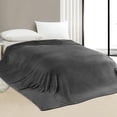thumbnail image 2 of Manta Edenleaf 305 x 305 cm extra grande, suave, gris oscuro, 2 of 6
