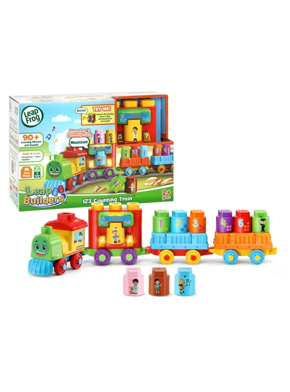 LeapFrog LeapBuilders 123 Counting Train Learning Blocks Toy for Kids
