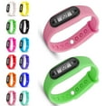 thumbnail image 2 of Digital LED Walking Distance Pedometer Calorie Counter Sport Fitness pedometer silicone Wrist Silicone Watch Bracelet, 2 of 8