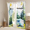 thumbnail image 3 of Erosebridal Travel Trailer Blackout Curtains Set of 2 (52x84 Each),Happy Camping Window Curtains For Camper Gifts, 3 of 7