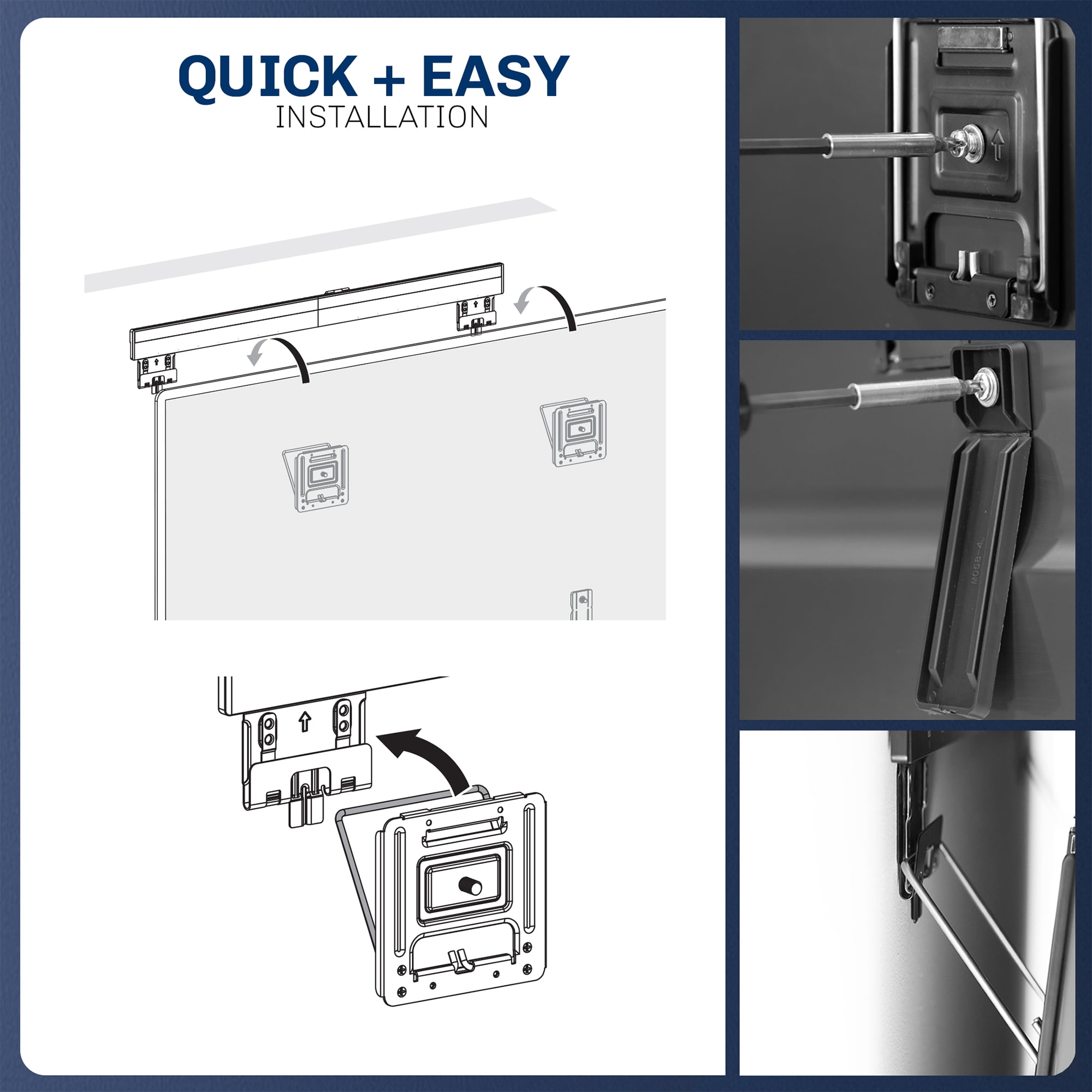 VIVO Universal Micro-Gap TV Wall Mount for up to 90 inch Screens