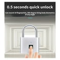 thumbnail image 4 of Tuya Smart Fingerprint Padlock Home Security Anti-theft Waterproof Remote Control Battery Power USB Keyless Door Lock ,Enjoy Smart Life, 4 of 7