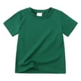 thumbnail image 5 of MYGBCPJS 3-Pack Boys T-shirts Little Kids Summer Solid Cotton Short Sleeve Crew Neck Tee Shirt, 5 of 7