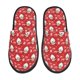 thumbnail image 1 of Fotbe Merry Christmas Santa Claus A Pantuflas Peludas para Mujer con Estampado, Zapatillas de Peluche, Zapatos de Invierno para Casa, Uso Interior y Exterior-Large, 1 of 8