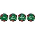 thumbnail image 1 of Darling Souvenir DIY Pack Of 190 Pcs Wedding Floral Border Stickers Chocolate Labels-Green, 1 of 1
