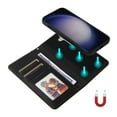 thumbnail image 3 of SaniMore for Samsung Galaxy S23 FE Wallet Case, Detachable Strong Magnetic PU Leather Flip Cover PU Leather with Magnetic Shell Card Slots Cash Pocket Wristlet Strap Full Protective Stand Shell, Black, 3 of 12