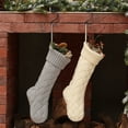 thumbnail image 1 of Calcetines de Navidad con patrón de tejido de cable, venta al por mayor, decoración del hogar, calcetines colgantes personalizados, medias de Navidad, 1 of 4