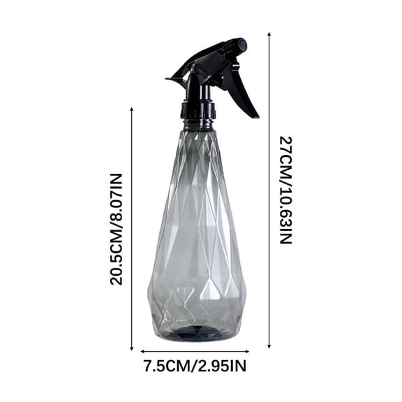 Momihoom Diamond Textured Spray Bottle, Refillable Fine Mist Sprayer for Cleaning, Gardening, and Hair Styling