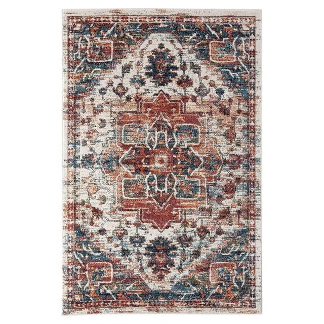 Amer Tapis XAV100203 2 x 3 Pi Xavier Tapis de Transition à la Mode&44; Orange & Rouge