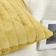 thumbnail image 3 of Home Soft Things Super Soft Decorative Pillow Covers, Set of 4, 20x20 inches, Jojoba Yellow, 3 of 11