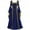 Blue, variant on Womens Dresses Sleeveless Women's Vintage Celtic Medieval Floor Length Renaissance Gothic Cosplay Dress