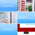 thumbnail image 5 of Havato 3.1 Cu.ft mini Fridge, double-door stainless steel design, silent defrost, first choice for home, dormitory and office, red, 5 of 8