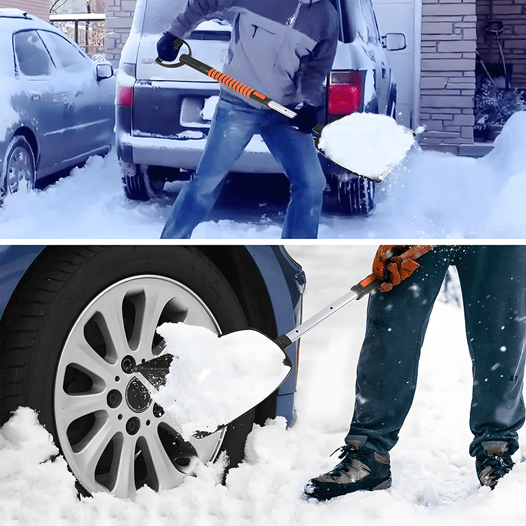 Extendable Ice Scraper and Snow Brush with 180° Head photo 8