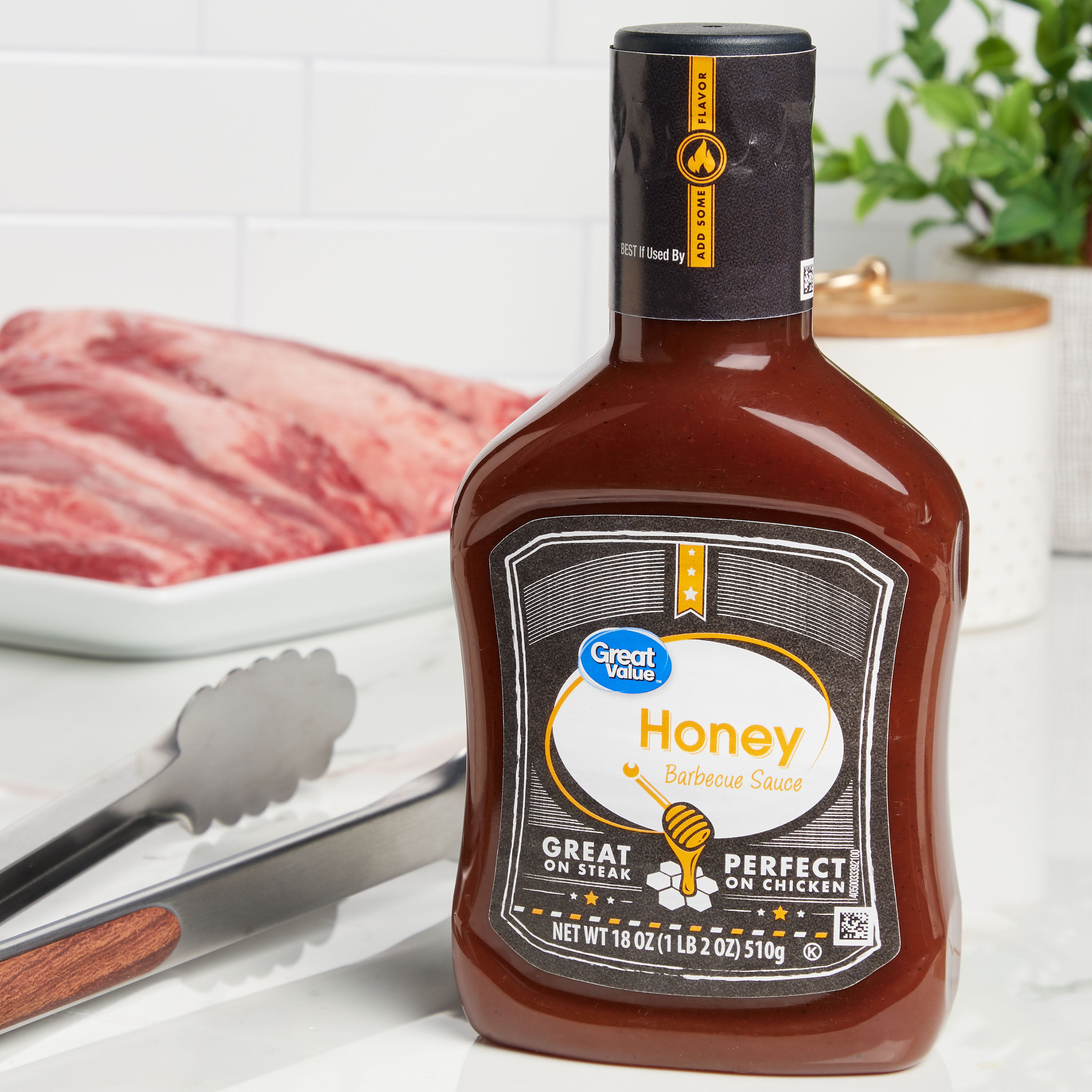 (4 Pack) Great Value Honey Barbecue Sauce, 18 oz - Walmart.com ...