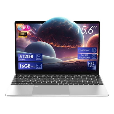 2025 Thin Laptop Computer – 15.6" Business Laptop, Intel N95 (up to3.4GHz),16GB DDR4 RAM,512GB SSD, Fingerprint Unlock,Backlit Keyboard,Lightweight Laptop for Play Gaming &Work & Business Laptop
