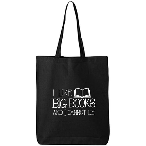 I Like Big Books and I Cannot Lie Cotton Canvas Tote Bag
