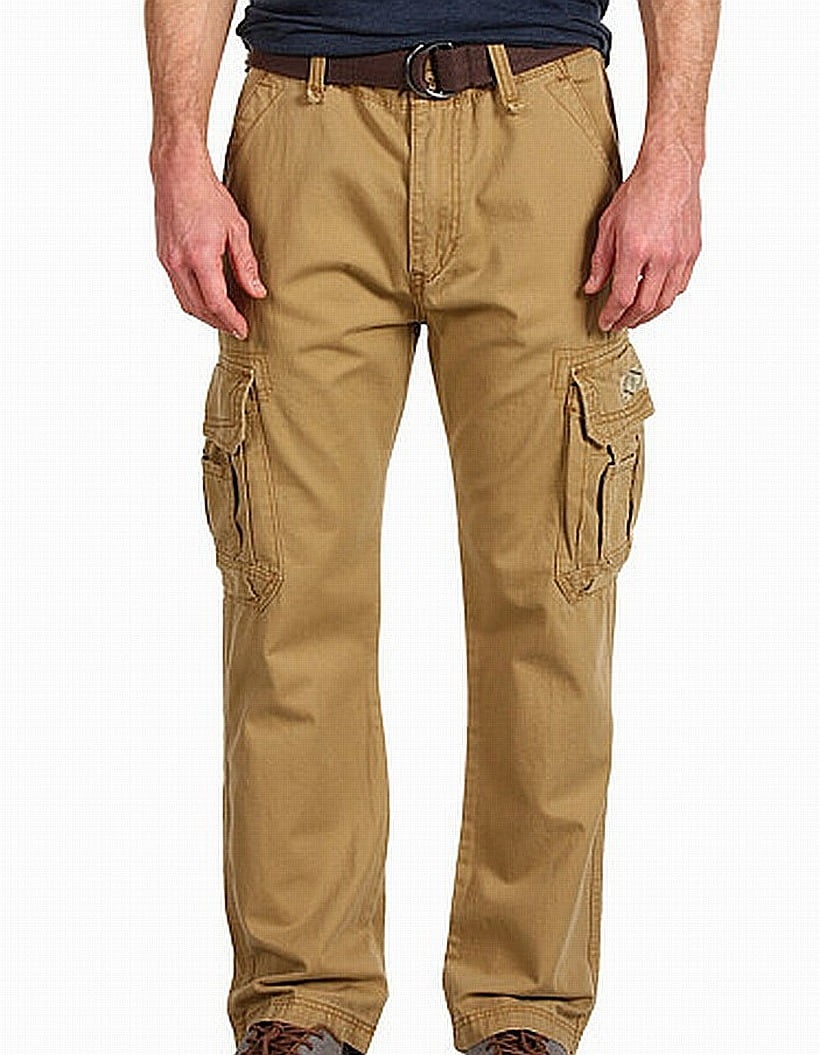 UNION BAY NEW Dark Beige Mens Size 34x32 Belted Survivor Cargo Pants ...