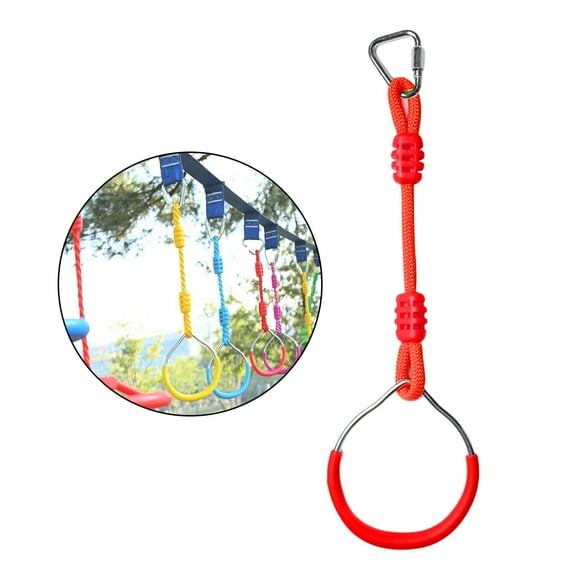 Anillos de gimnasia DYNWAVEMX exteriores patio trasero rojo