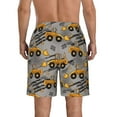 thumbnail image 3 of Naloa Retro Excavator Men's Beach Shorts, Surfing shorts, Swim trunks, Quick Dry Swim Trunks for Surfing Beach Fun - Small, 3 of 9
