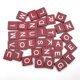 thumbnail image 2 of EeaseMX 100 piezas de virutas de madera natural Claret DIY 26 letras en inglés Palabras Alfabeto Rompecabezas Caja de alfabetización Desarrollo intelectual del bebé Virutas de madera, 2 of 7