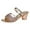 Gold, variant on Jsaierl Chunky Heel Sandals for Women Dressy Summer Open Toe Sandals Comfortable Slip On Sandals Walking Wedding Sandal Size 8.5