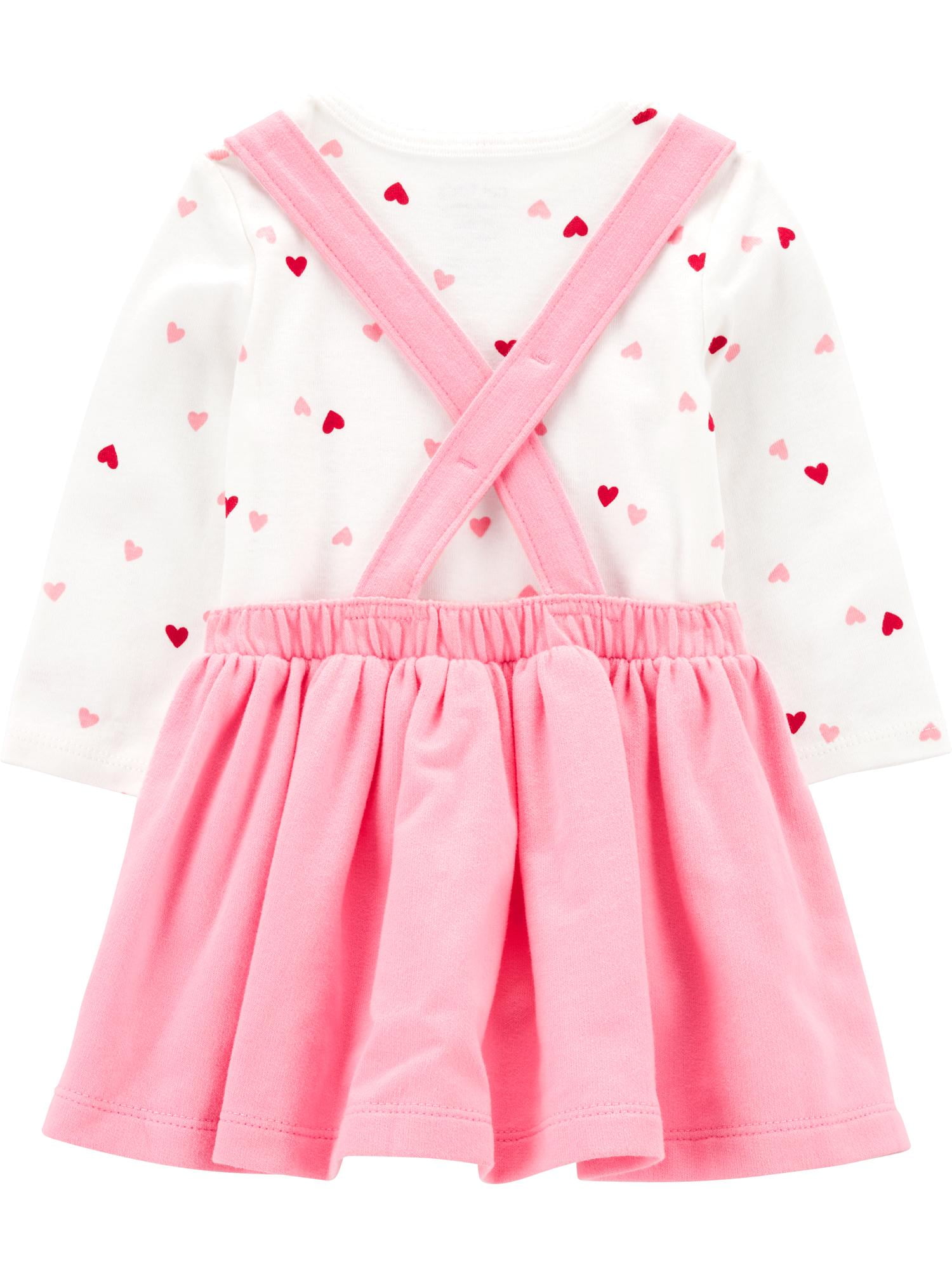 Carter's Child of Mine Baby Girl Valentine's Dress Set, 2-Piece, Sizes Newborn-12 Months