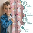 thumbnail image 3 of Unicorns and Rainbows Pattern Blackout Kids Curtains,Childrens Insulated Curtains Set Of 2,Bedroom Essentials,Toddler Room Decor 42x54in(106x137cm), 3 of 4