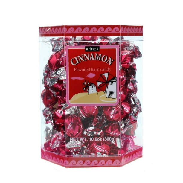 Krinos Ouzo Cinnamon Flavored Hard Candy, Individually Wrapped, Unique