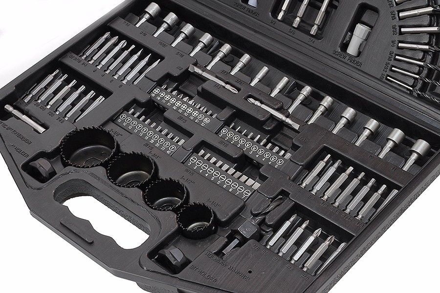 125PC Master Drill Bit Set Metal Working and Multipurpose Drill Bit Sets
