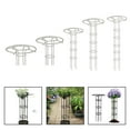 thumbnail image 5 of SPRING White Outdoor Climbing Plant Garden Grid Frame Arched Grid Frame Vine Support, 5 of 9