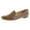 Maple Crocodile, variant on Womens Kit Faux Leather Slip On Loafers Beige 10 Medium (B,M)