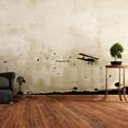 thumbnail image 2 of Adhesivo de pared, modelo de avión, molino de viento en corral para sala de estar, dormitorio, decoración del hogar (negro), 2 of 3