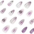 thumbnail image 2 of Lazo en forma de corazón francés Y2K de Press on Nails NEWSPIED, plateado y cromado, 2 of 7