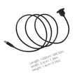 thumbnail image 2 of KALLORY 2Ud Cable De Extensión Para Impresora Negro Con Posibilidad De Usar Múltiples Cables Juntos, 2 of 8