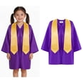 thumbnail image 1 of Robes Unisexes de Collation des Grades Pré-K, Ensemble de Robe Violette, Cadeau de Fête pour Enfants 3-4 Ans, 1 of 5