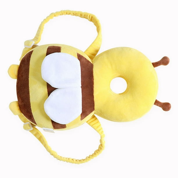 Almohadilla protectora para la cabeza de bebé, almohadilla protectora para la cabeza de seguridad para bebés con forma de abeja amarilla Almohadilla pro