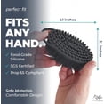thumbnail image 4 of Avilana Exfoliating Silicone Body Scrubber Easy to Clean, Lathers Well, Long Lasting, And More Hygienic Than Traditional Loofah (STYLE1-LIGHT GRAY), 4 of 8