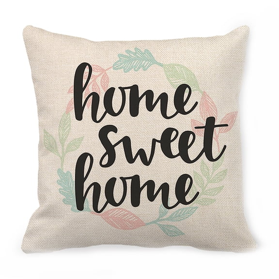 Partheme Home Sweet Home Pillow Covers 18x18,Farmhouse Throw Pillows,Farmhouse Pillows for Couch,Home Sweet Home Decor,Housewarming Gifts for Women , A