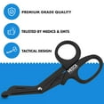 thumbnail image 3 of MEDca 7.5" Trauma Shears - Stainless Steel EMT Bandage Scissors, Black, 3 of 9