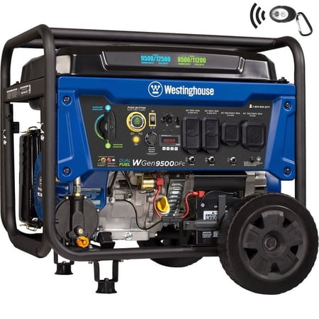 UPC: 0850011336663 | Westinghouse 12 500 Peak Watt Dual Fuel Portable Generator  Gas/Propane  Transfer Switch Ready  CO Sensor