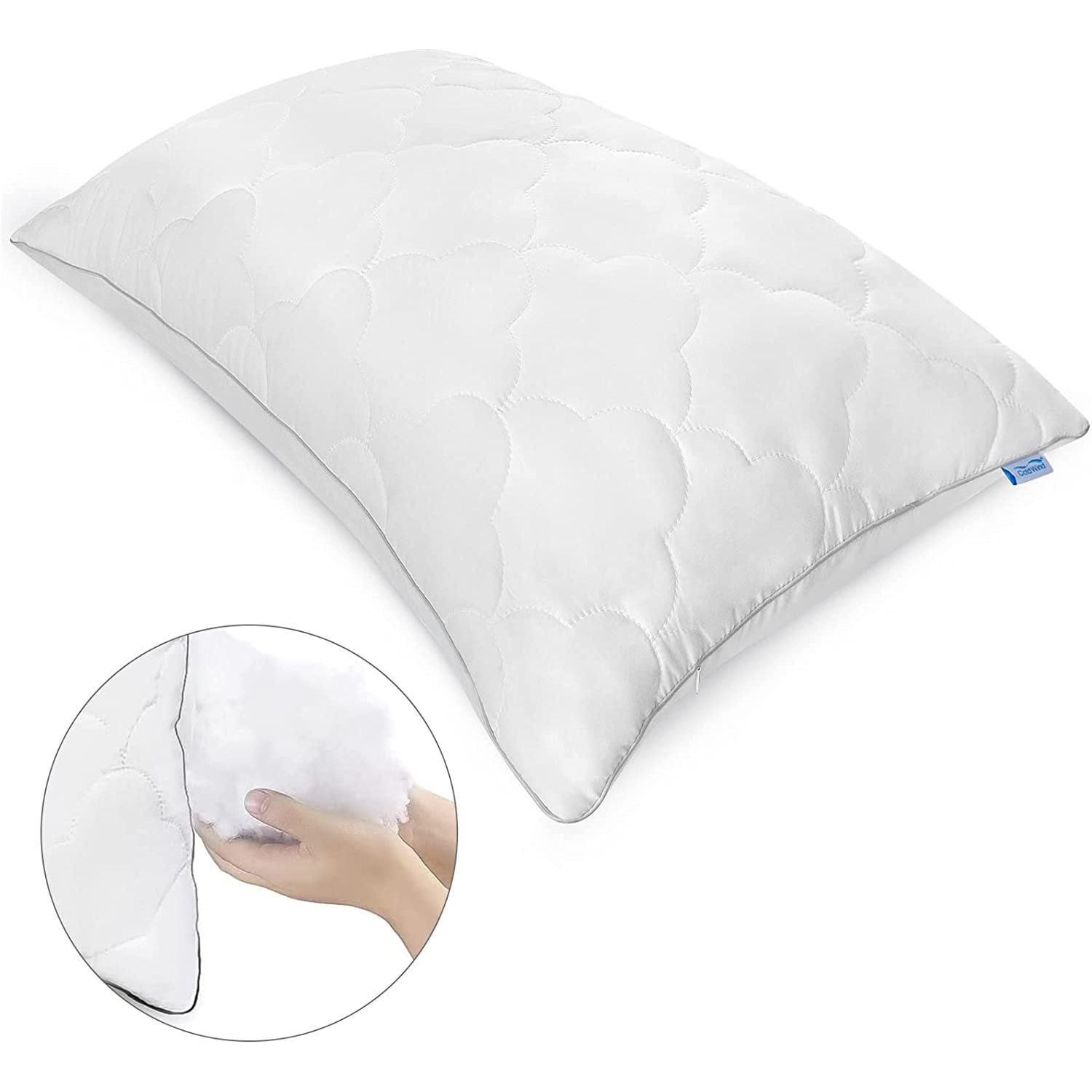 Coldwind Adjustable Pillow for Sleeping, Thin Pillow for Side Back