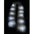 thumbnail image 2 of Light Up LED Faux Fur Boa Furry Glow Fluffy Ornate Long Scarf Props LED Light Bag Cosplay Christmas Tree Decoration Halloween, 2 of 3
