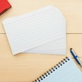 thumbnail image 1 of FUEENIRVA 4 Pack Of 50 Sheets Ruled Line Index Card Thick Card Stock For Brainstorming Exam Preparation, 1 of 8