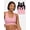 Black / Lilas, variant on Women's Seamless Racerback Longline Bra, 2-Pack, Sizes XS-4XL